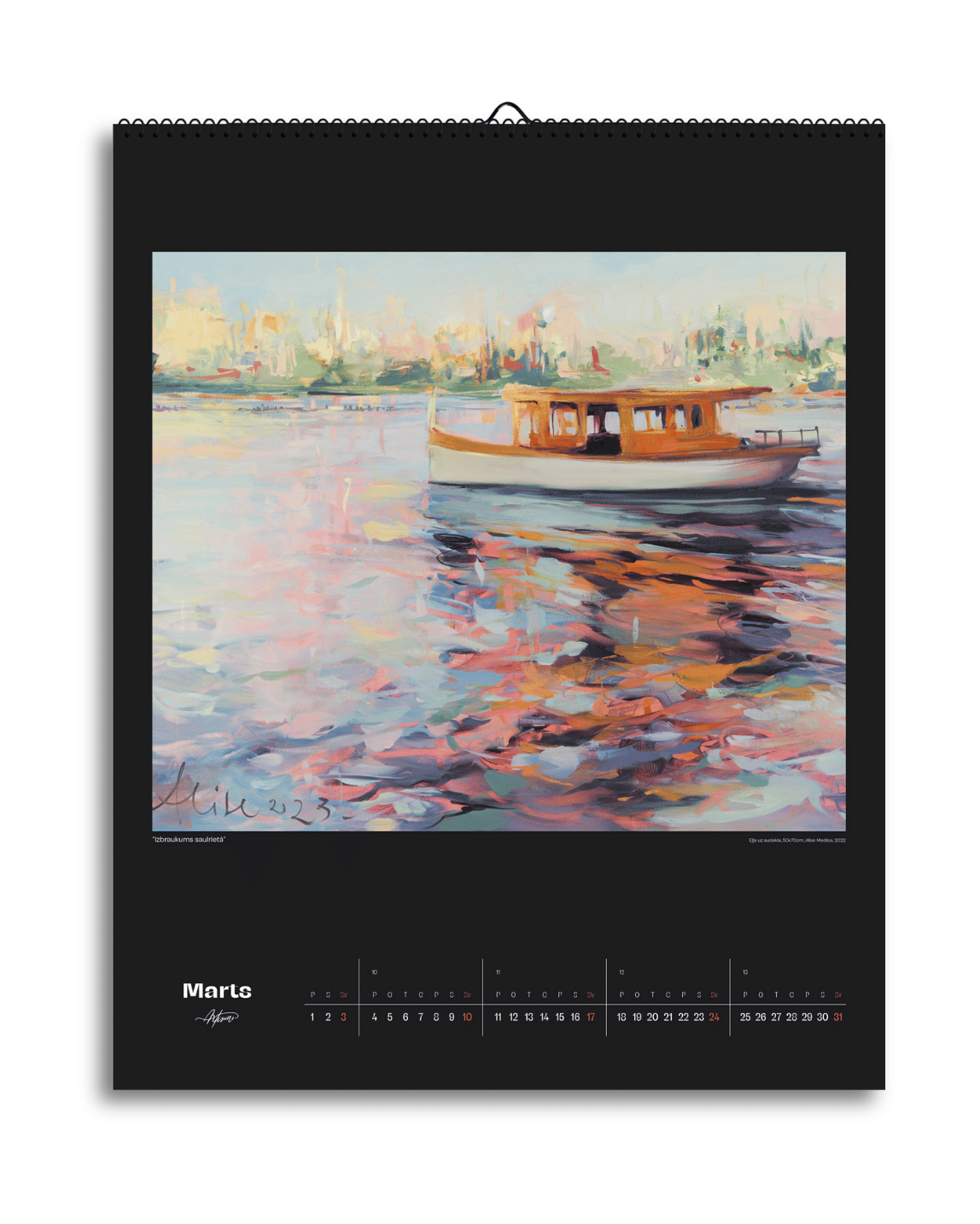 Mākslas Kalendārs 2024. gadam, 50x60cm